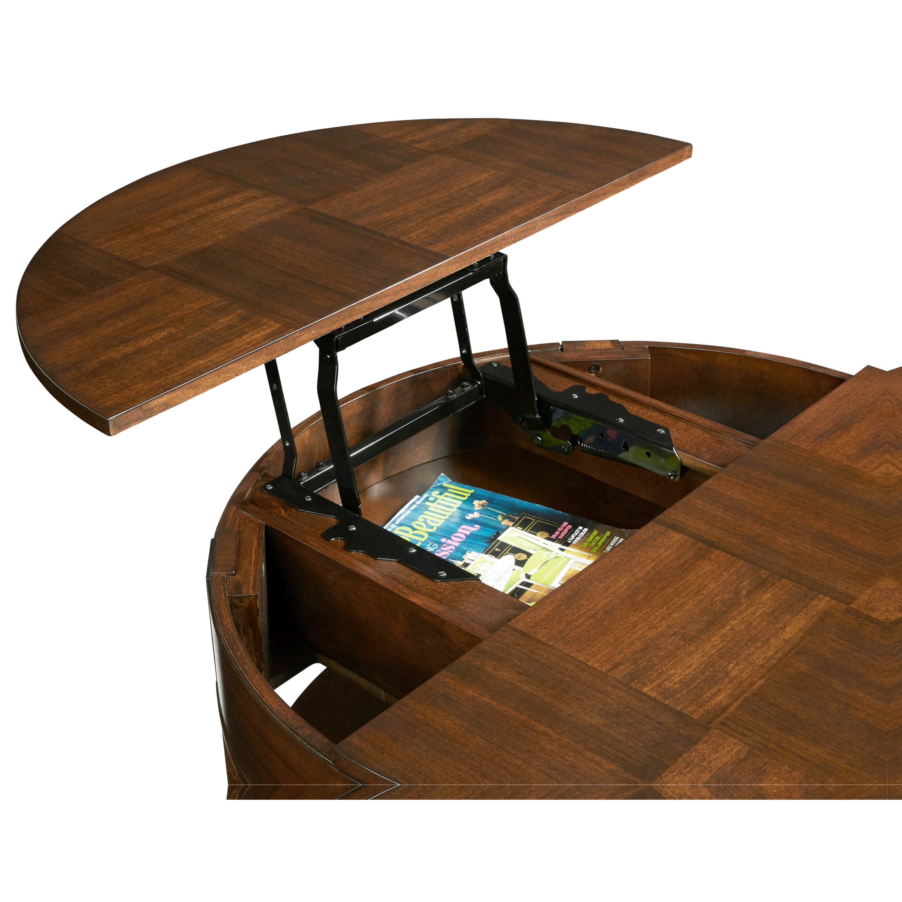 Progressive Furniture Daytona Contemporary Round LiftTop Cocktail